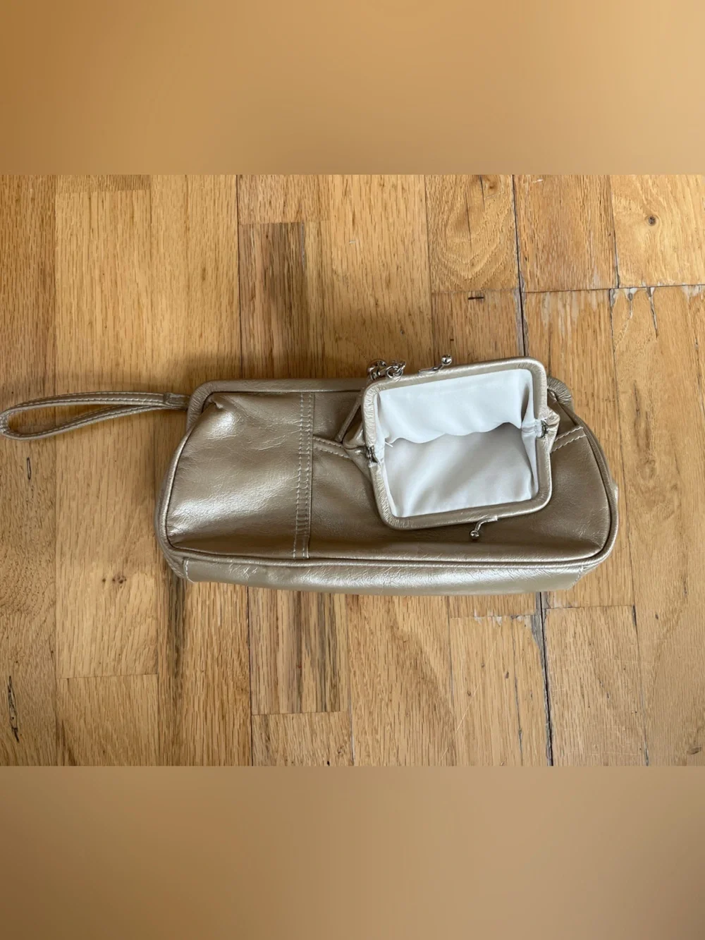 Vintage 1950’s MixIT Gold colored Wristlet Clutch
